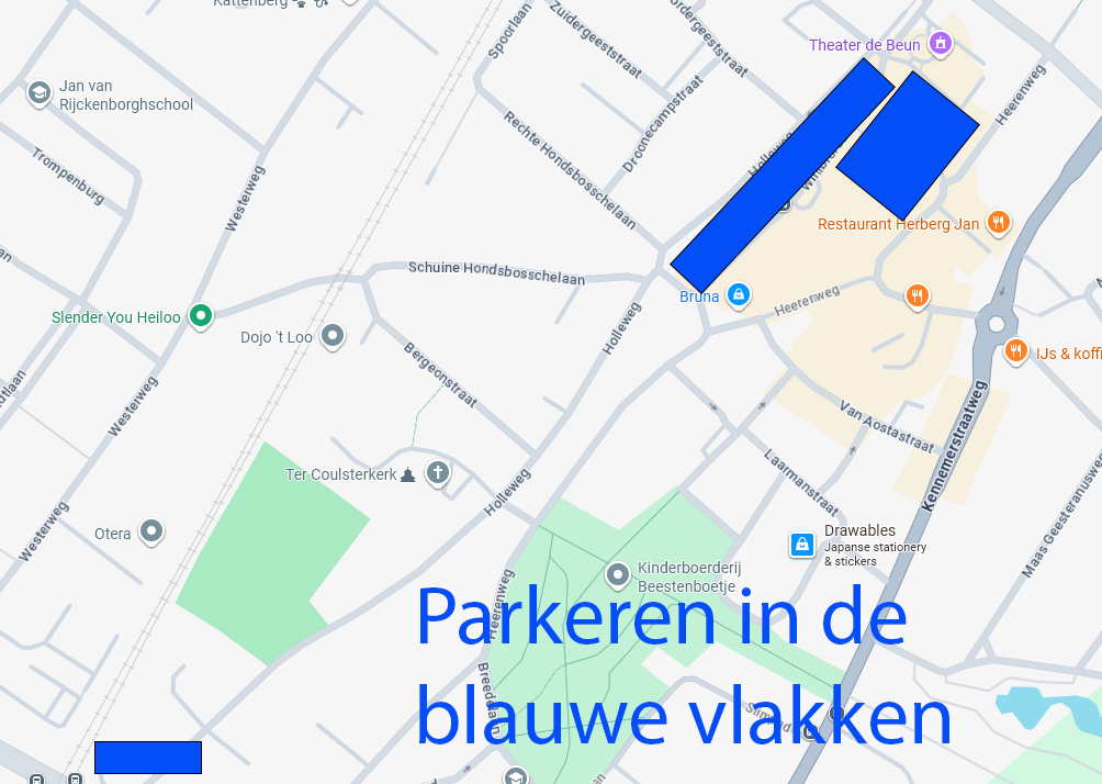 Parkeerkaart Ter Coulsterkerk Heiloo